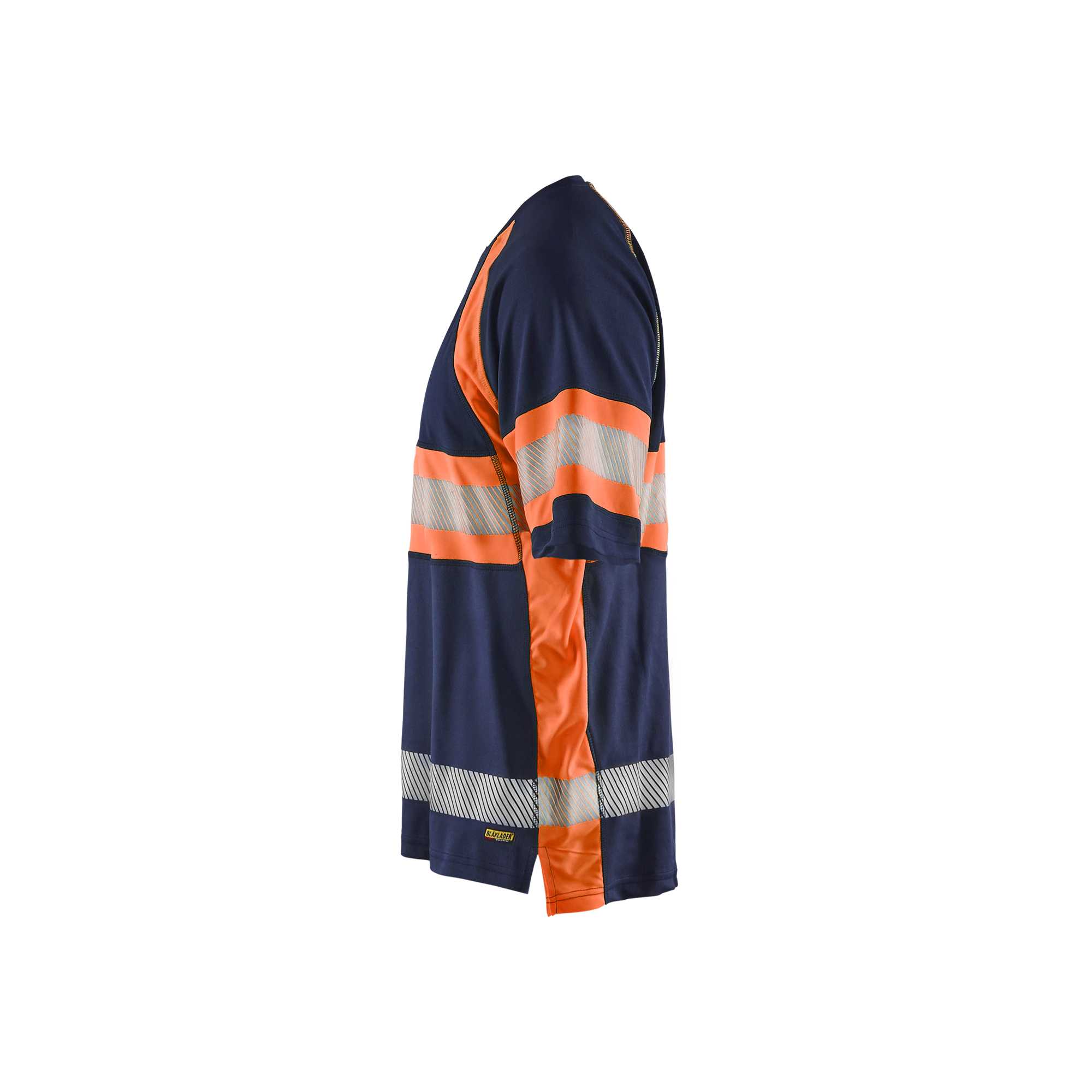 BLAKLADER 33371051 HI VIS T SHIRT Hi Vis Reflective Short Sleeve Work T-Shirt MEN - 100% Polyester